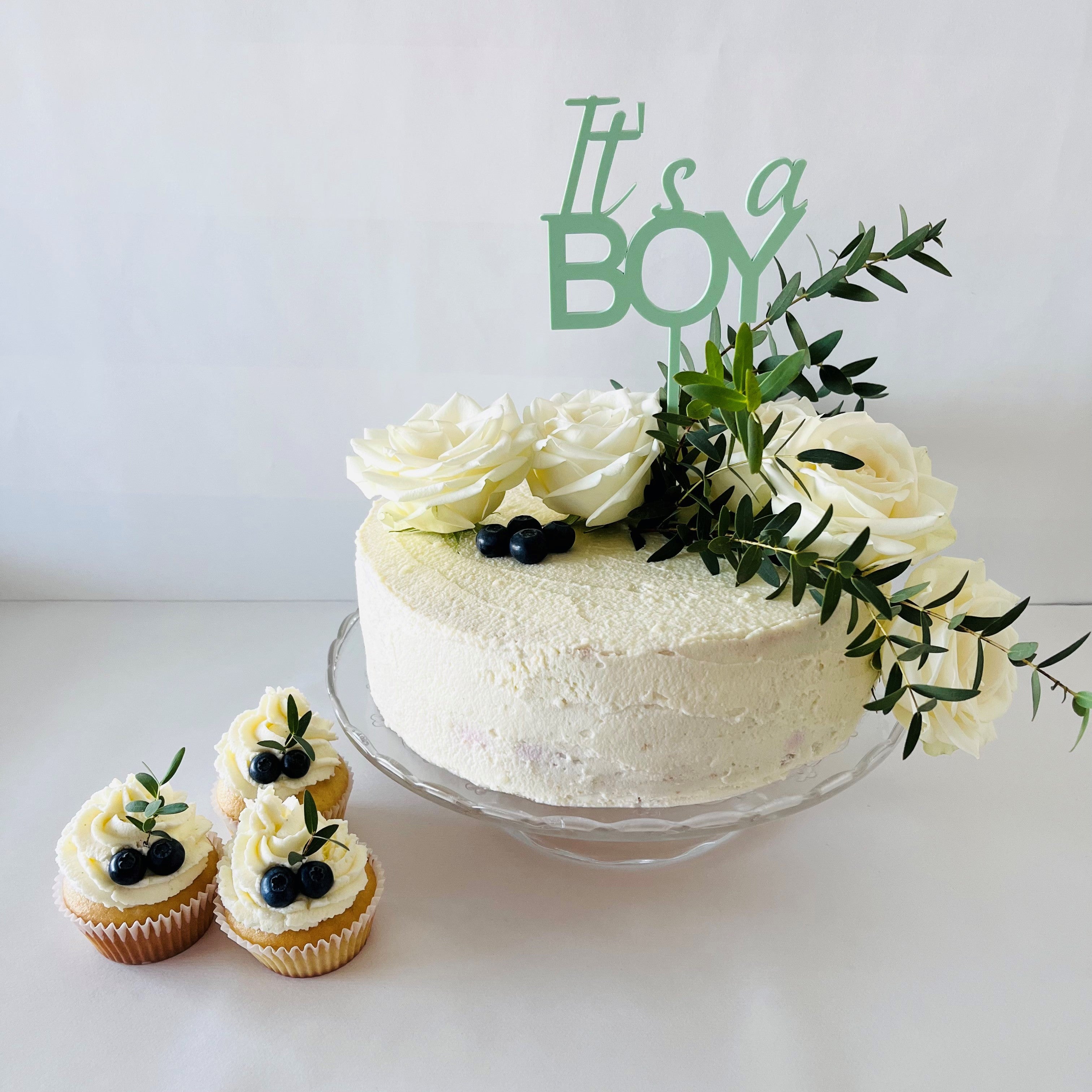 Cake Topper - It`s a BOY - Baby im Herzen-2